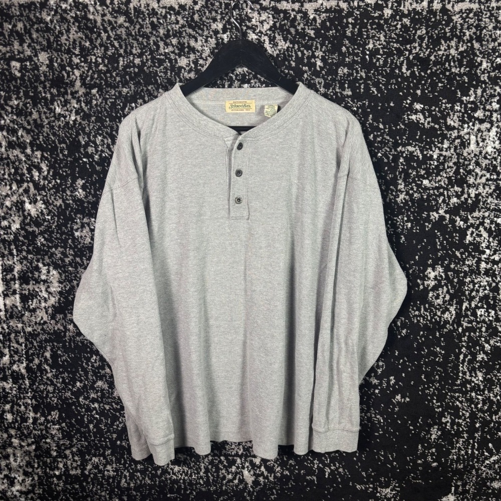 Vintage St. John's Bay Henley Thermal Shirt Size XL